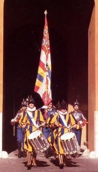 A parade of the Swiss Guard