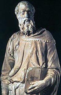 A statue of St. Mark