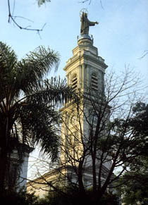 The tower of the church of the Sacred Heart of Jesus, Sao Paulo, Brazil