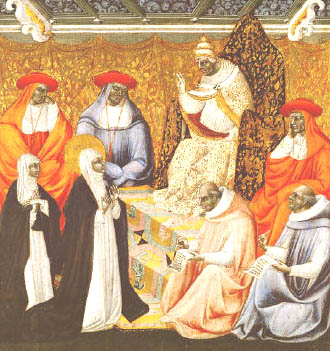 St. Catherine entreating Gregory XI to leave Avignon