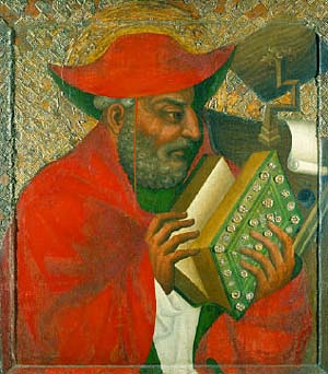 St. Jerome holding scriptures