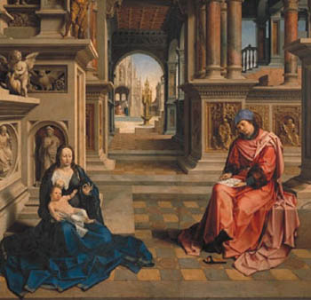 St. Luke painting the Blessed Virgin