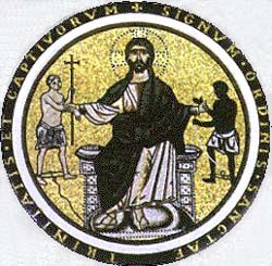 Christ and freed captives, the emblem of the Triniarians