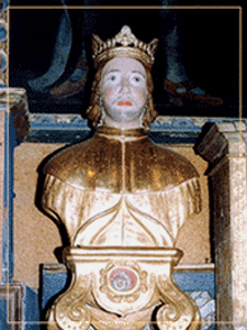 A bust of St. Elzear