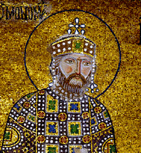 A Byzantine picture of an emperor
