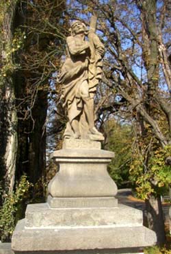 A statue of St. Dismas Statue