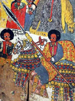 Medieval depictions of ethiopian warriors