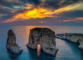 sunset lebanon