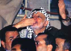 Arafat after accepting the Jewish State
