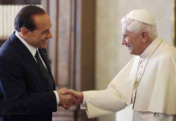 Pope and Berlusconi