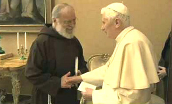 Raniero Cantalamessa and Benedict XVI
