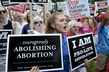 Protest against abortion