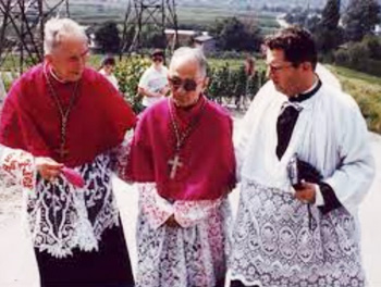 Bishop Mayer in Econe with Fr. Rifan