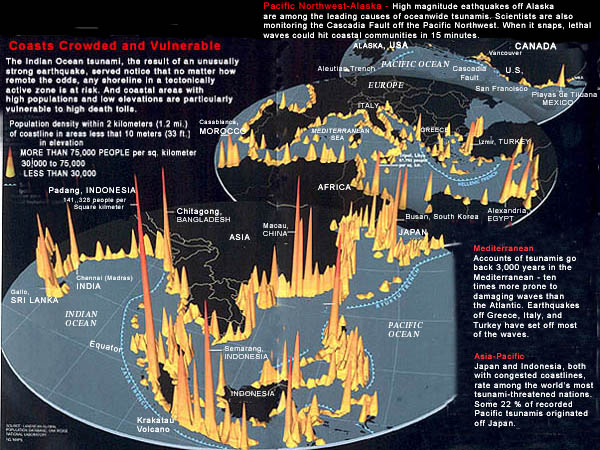 Tsunami map National Geographic