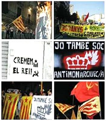 Anti-monarchy sentiments in Catalonia