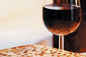 Passover wine and bread
