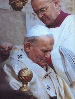 The investing of Pope John Paul II