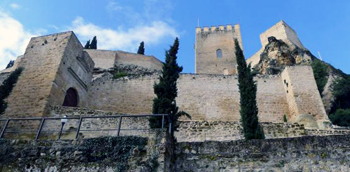 walls and turrets of castle de la mota