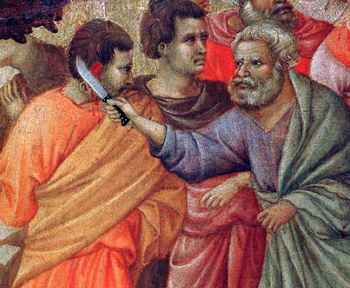 St. Peter cutting ear