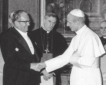 Paul VI receives Tito at the Vatican