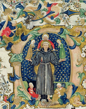 st francis in glory