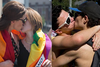 besos gay desfiles