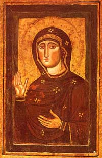 The Modonna di Ara Coeli, painted by St. Luke