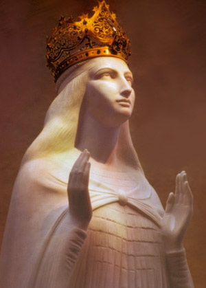 A statue of Our Lady of Knock