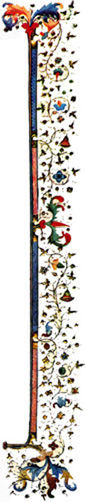 Illuminated manuscript border