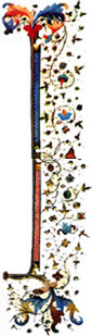 Illuminated manuscript border
