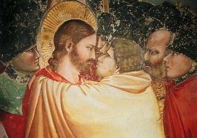The kiss of Judas by Giotto