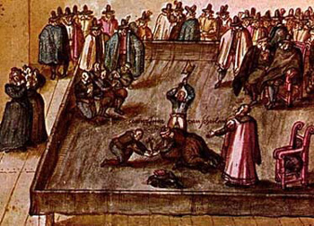 A depiction of the beheading of Queen Mary Stuart