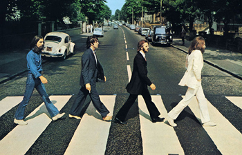 The cover of the Beatles Abbey Road album